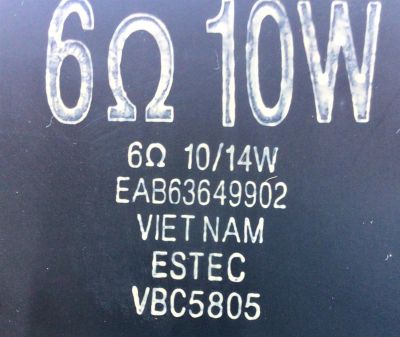 KIT DE BOCINAS PARA TV LG (2 PZ) / NUMERO DE PARTE EAB63649902 / EAB63649901 / 6Ω / 10/14W / VBC5810 / VBC5805 / MODELO 50LF6000-UB	 - Imagen 2